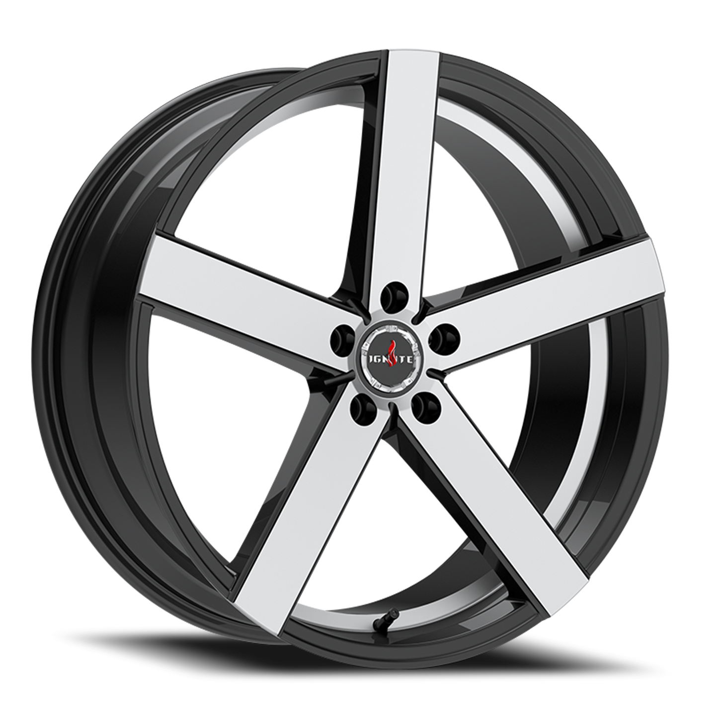 IGNITE G01 SPARK 20X8.5 35MM 5X112 GLOSS BLACK MACHINED | G0108551235GBM
