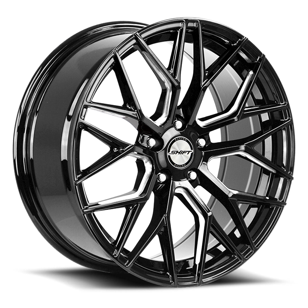 SHIFT H33 SPRING 20X8.5 35MM 5X112 GLOSS BLACK MILLED | H33051235GBML