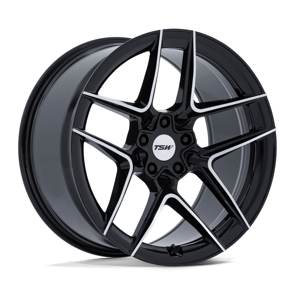 TSW TW008 SLIPSTREAM 20X10.5 38 5X112 GLOSS BLACK W/ MACHINED FACE