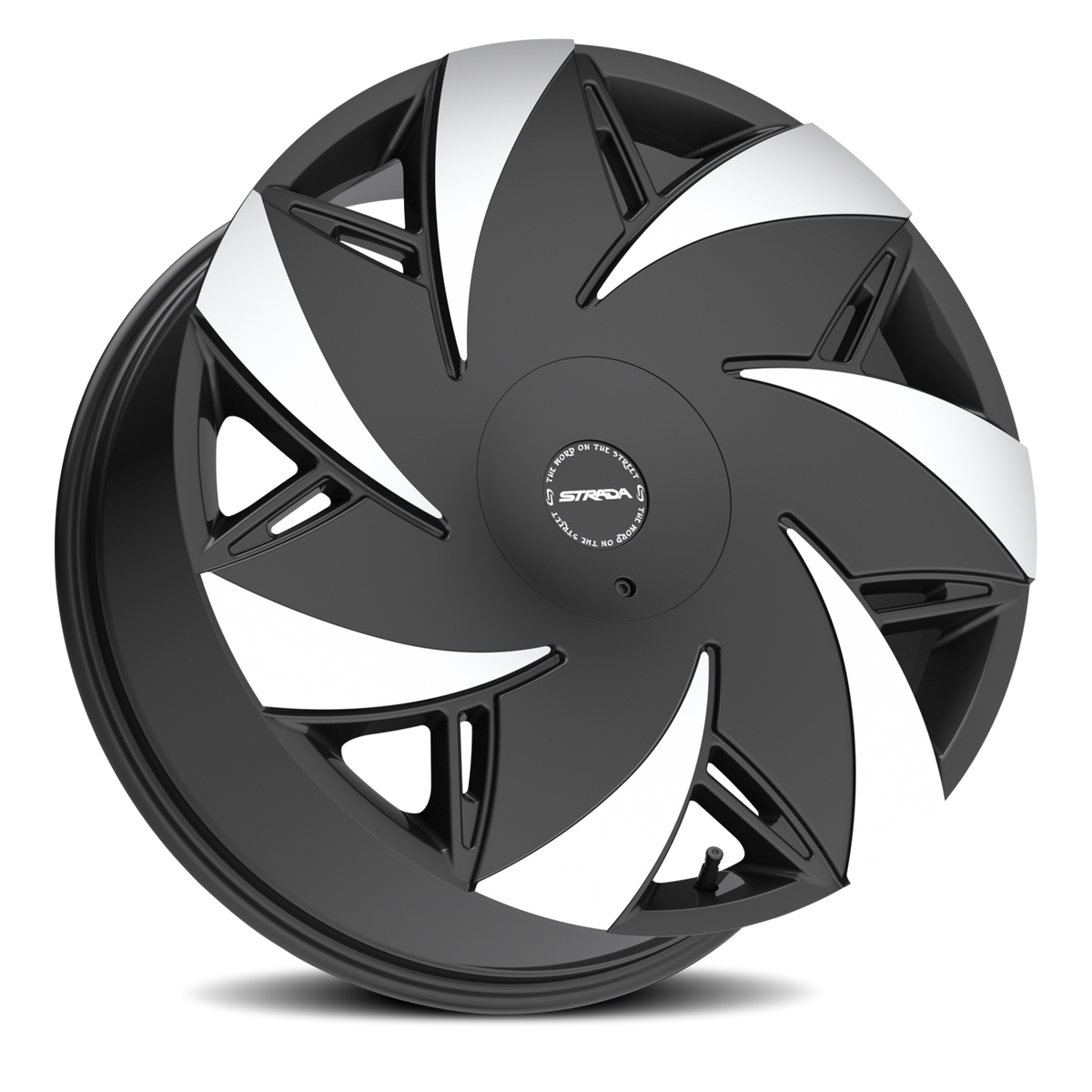 STRADA S67 TURBINA 22X9 35MM 5X112/5X115 GLOSS BLACK MACHINED TIPS | S6729050235GBMT