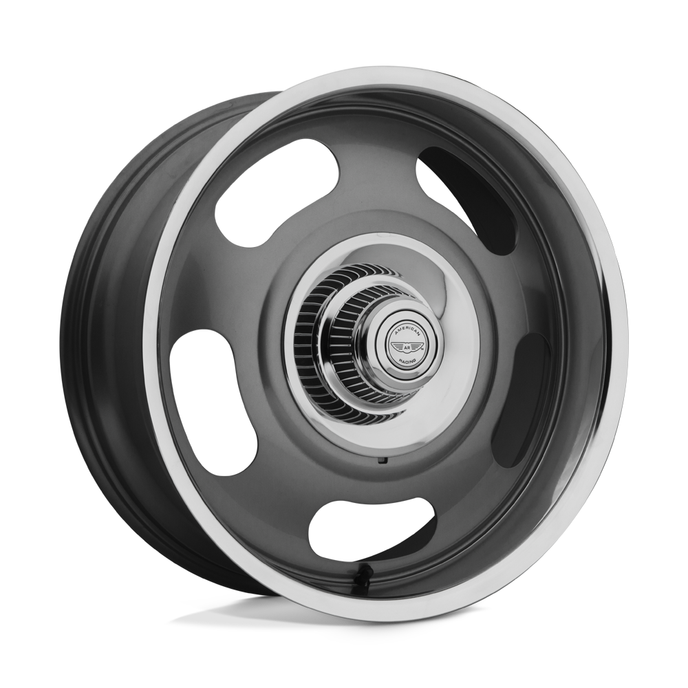 American Racing Vintage VN506 - 20x8 0mm 6x139.7 MAG GRAY CENTER W/ POLISHED LP Wheel | VN50628068400
