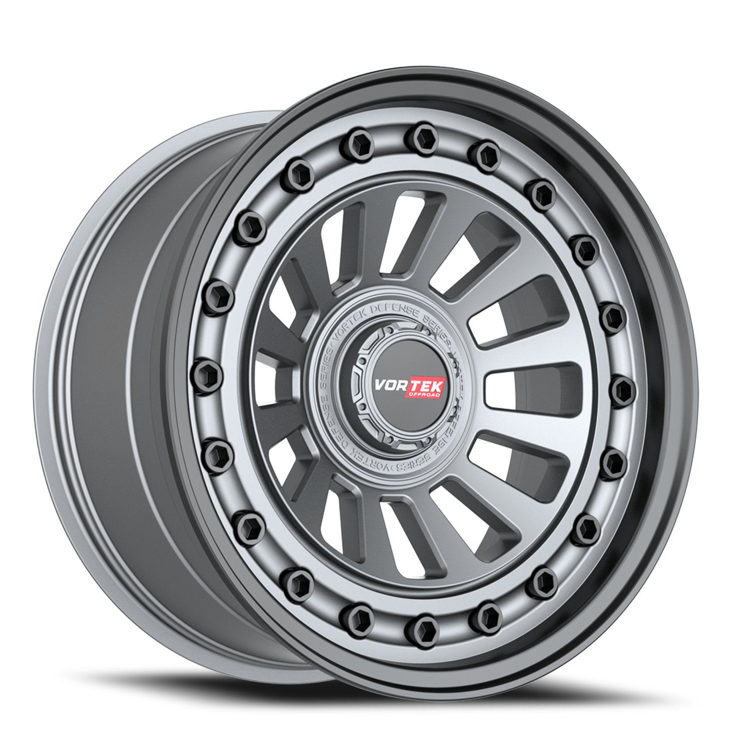 1 X Vortek VRD-702 Matte Black 18X9 5x127/5x139.7 78.1 Hub -12 Offset Black Wheel Rim main image 1