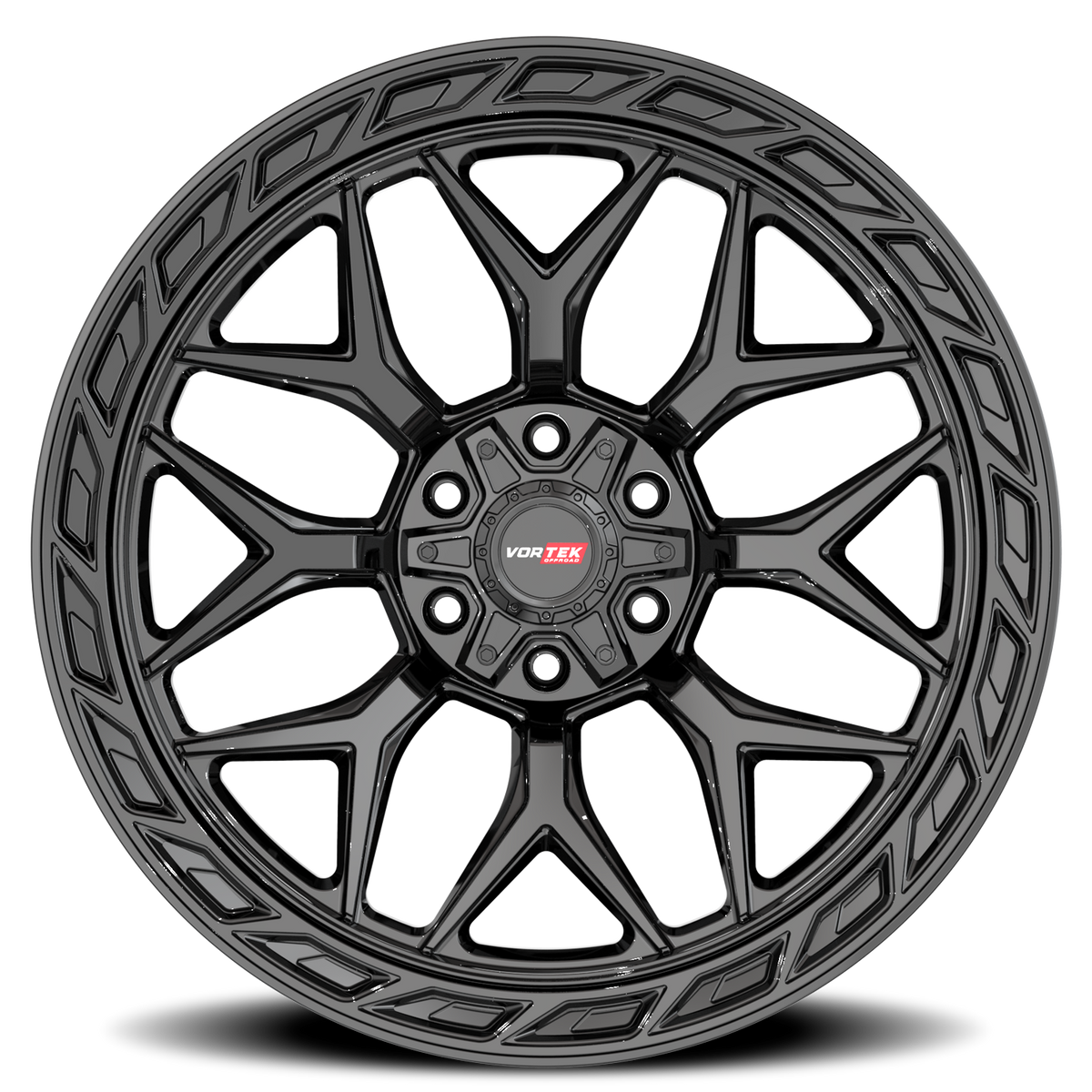 VORTEK VRP-504 20X10 -18 5X127/5X139.7 GLOSS BLACK