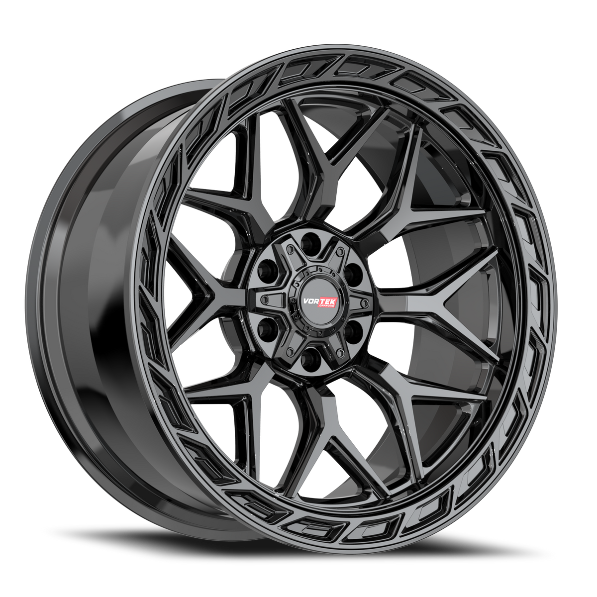 VORTEK VRP-504 22X10 -18 6X135/6X139.7 GLOSS BLACK