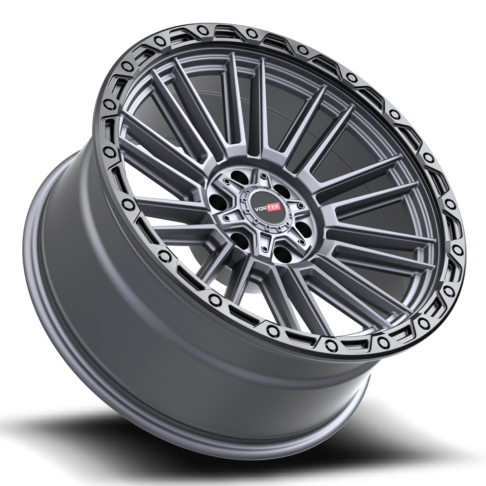 VORTEK VRT-604 18X9 18 5X139.7/5X150 MATTE TITANIUM WITH BLACK BEAD RING
