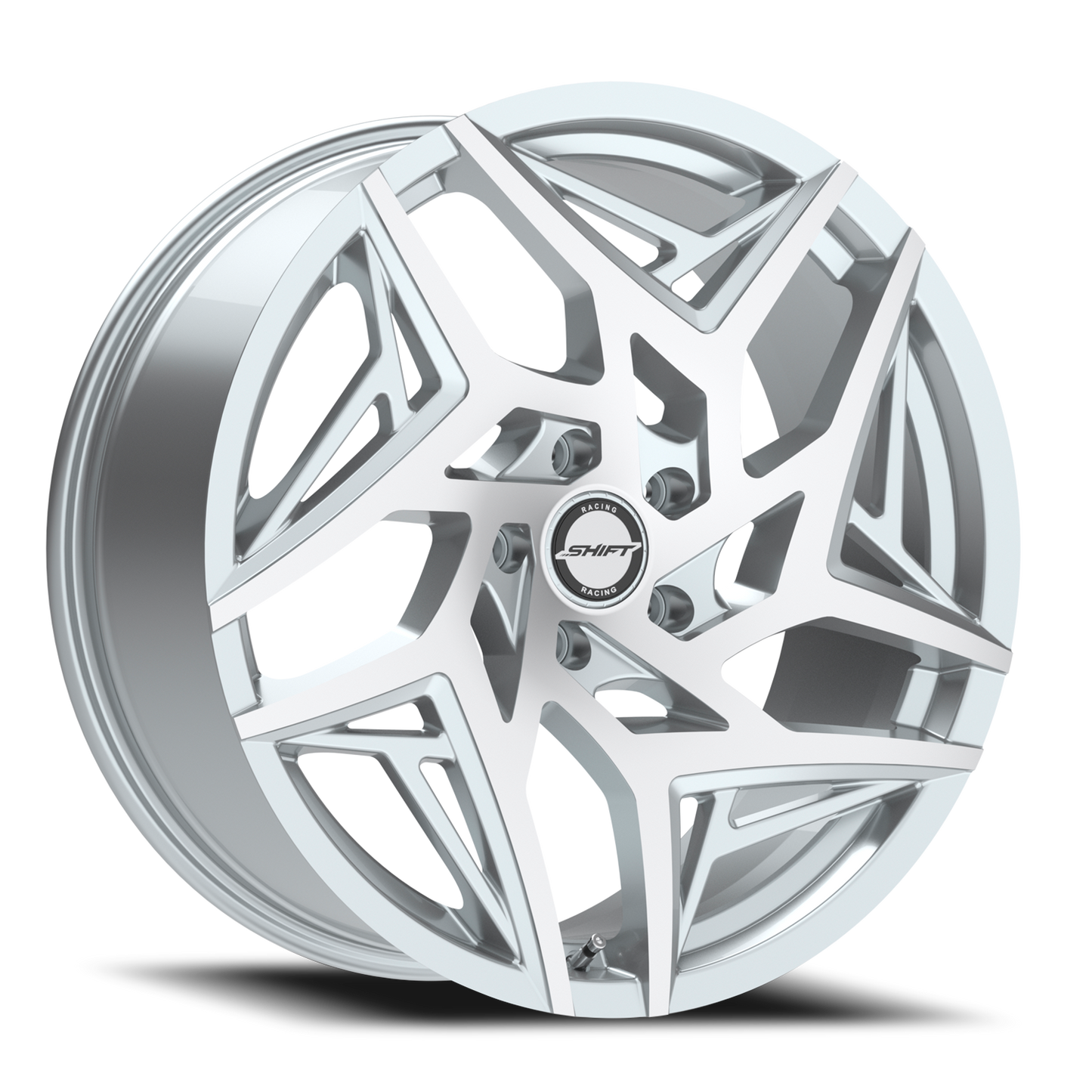 SHIFT H36 VALVE 20X8.5 35MM 5X114.3/5X114.3 SILVER MACHINED | H3608551435SM