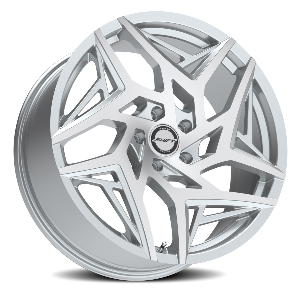 SHIFT H36 VALVE 18X8.5 35MM 5X112/5X112 SILVER MACHINED | H3688551235SM