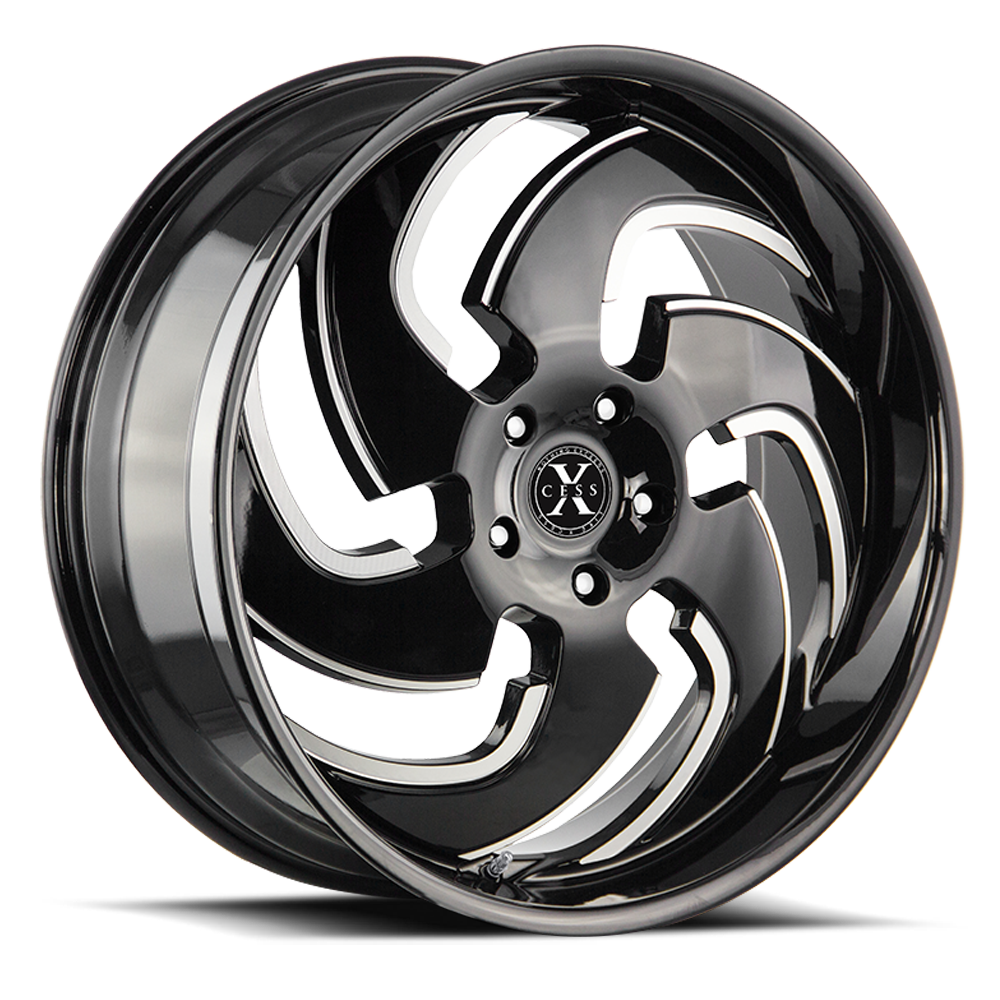 XCESS X03 X03 22X9 15MM 5X115 GLOSS BLACK MILLED | X03251515GBML
