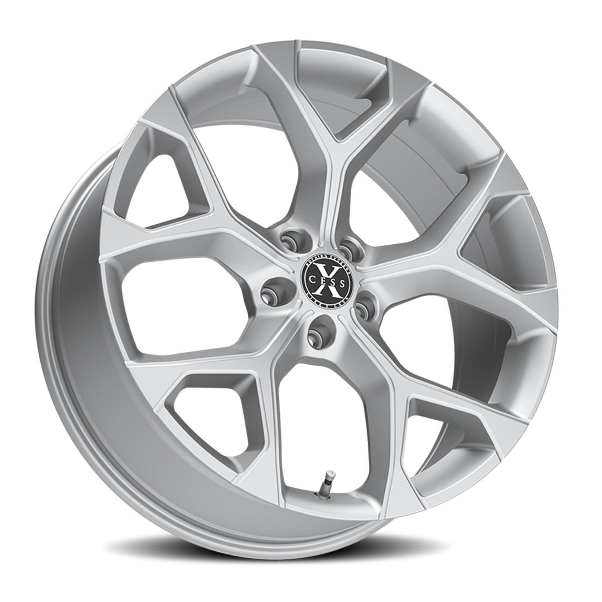 XCESS X05 5 FLAKE 24X9 15MM 5X127 SILVER MACHINED | X0549052715SM