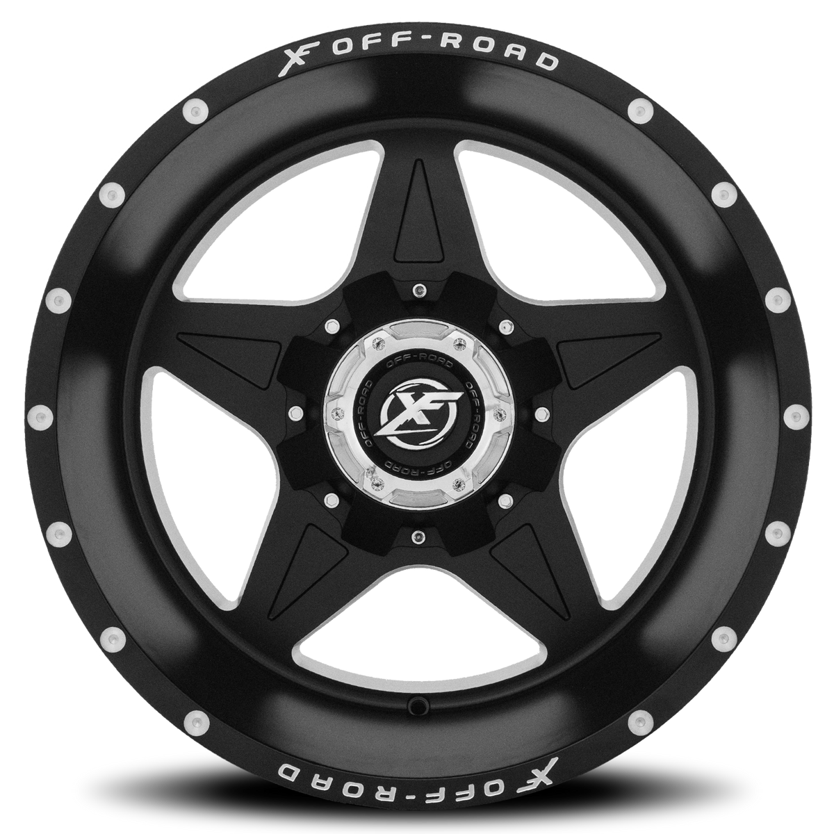 XF OFF-ROAD XF-210 20X9 12 5X114.3/5X127 MATTE BLACK & MACHINED