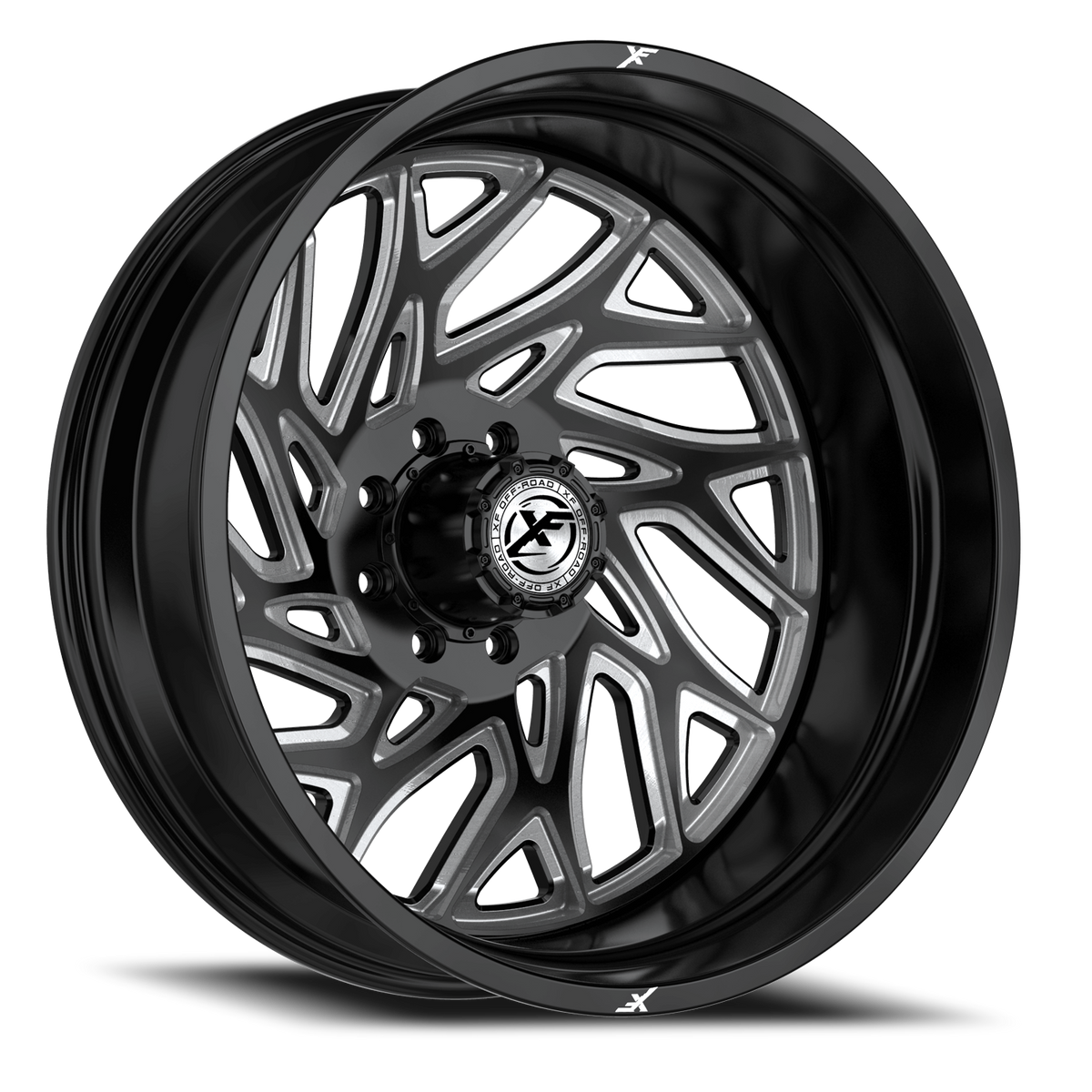 XF OFF-ROAD XF-229 DUALLY 20X8.25 -240 8X165.1 GLOSS BLACK & MILLED