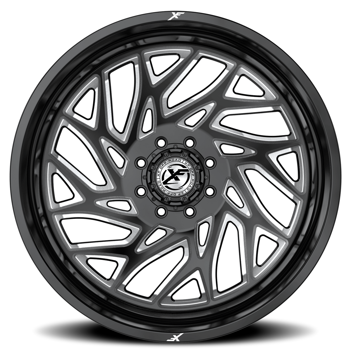XF OFF-ROAD XF-229 DUALLY 26X8.25 -192 8X165.1 GLOSS BLACK & MILLED