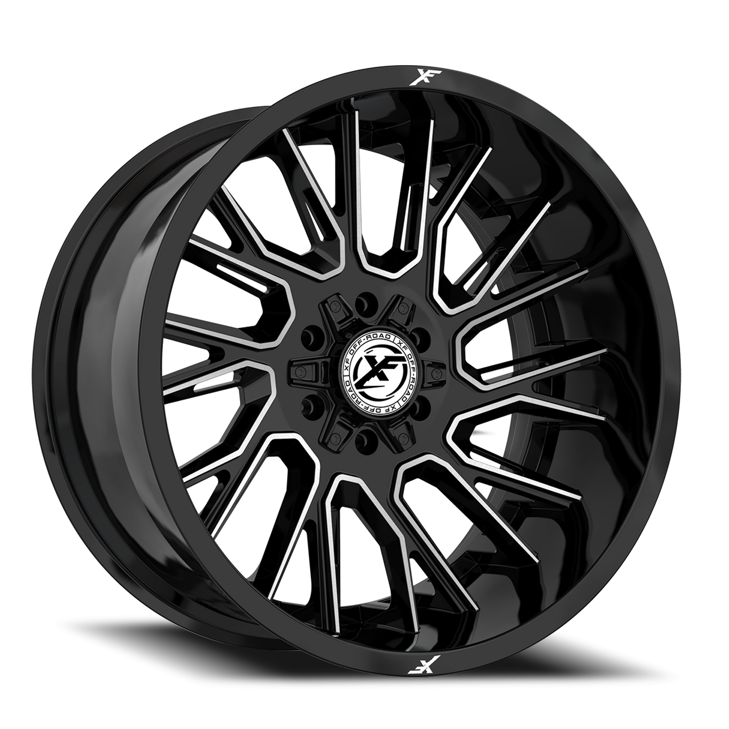 XF OFF-ROAD XF-230 18X9 0 6X135/6X139.7 GLOSS BLACK & MACHINED