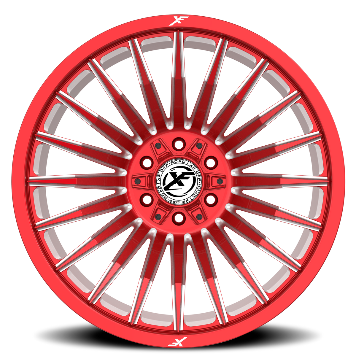XF OFF-ROAD XF-231 20X10 -12 6X135/6X139.7 ANODIZED RED & MILLED