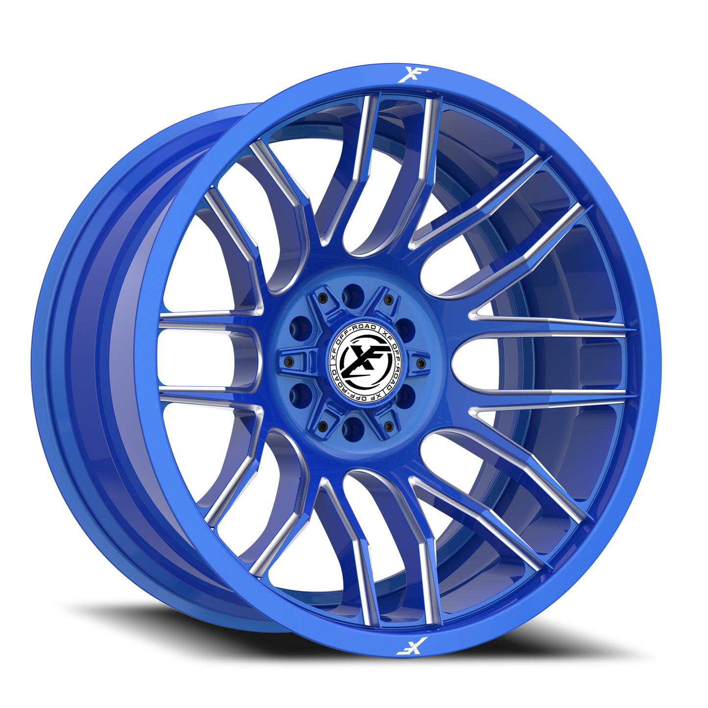 XF OFF-ROAD XF-232 26X14 -76 5X127/5X139.7 ANODIZED BLUE & MILLED