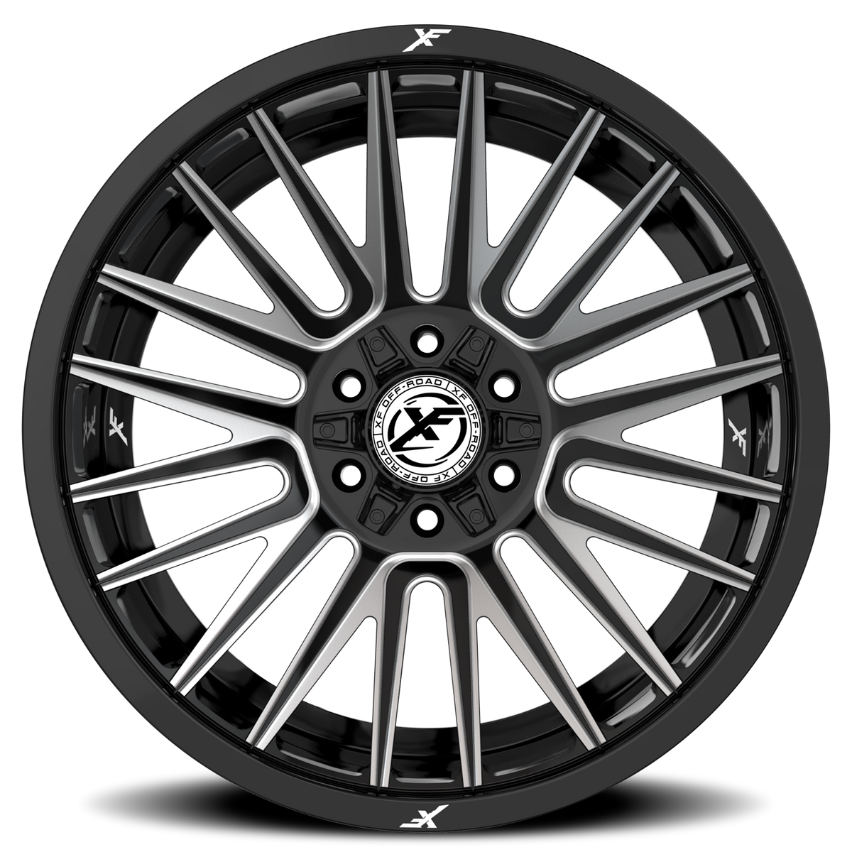 XF OFF-ROAD XF-234 20X9 0 6X135/6X139.7 GLOSS BLACK & MILLED