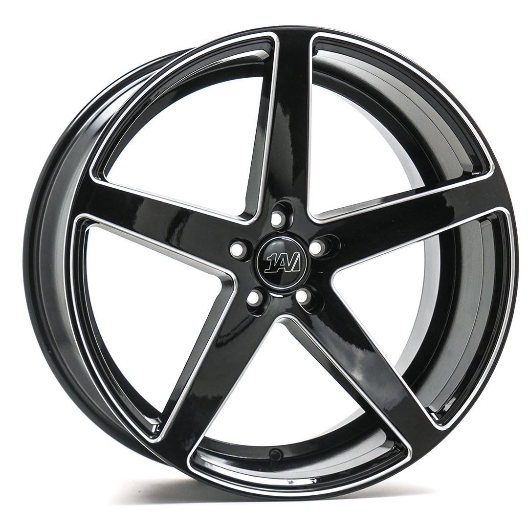 1AV ZX9 22x10.5 25 5x112 GLOSS BLACK