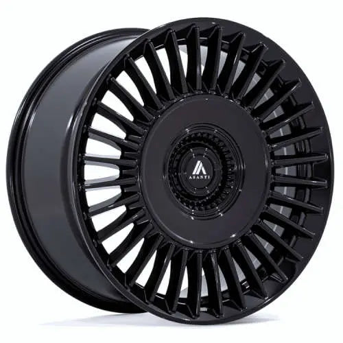 ASANTI BLACK AB040 TIARA 22x9 38 5x108/5x114.3 GLOSS BLACK