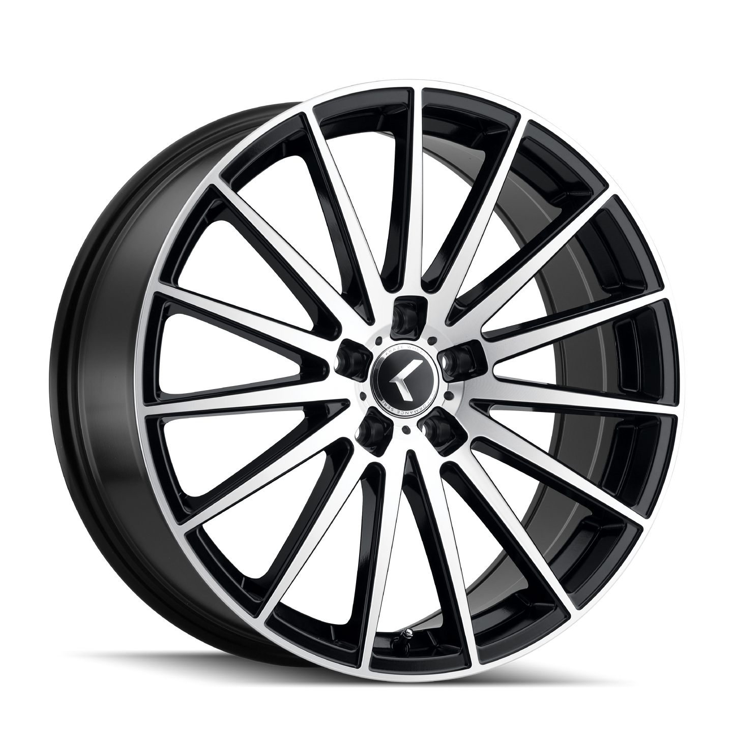 Kraze KR191 Stunna - 22x8.5 38mm 5x120 Black Machined Wheel | KR191-22812BM38