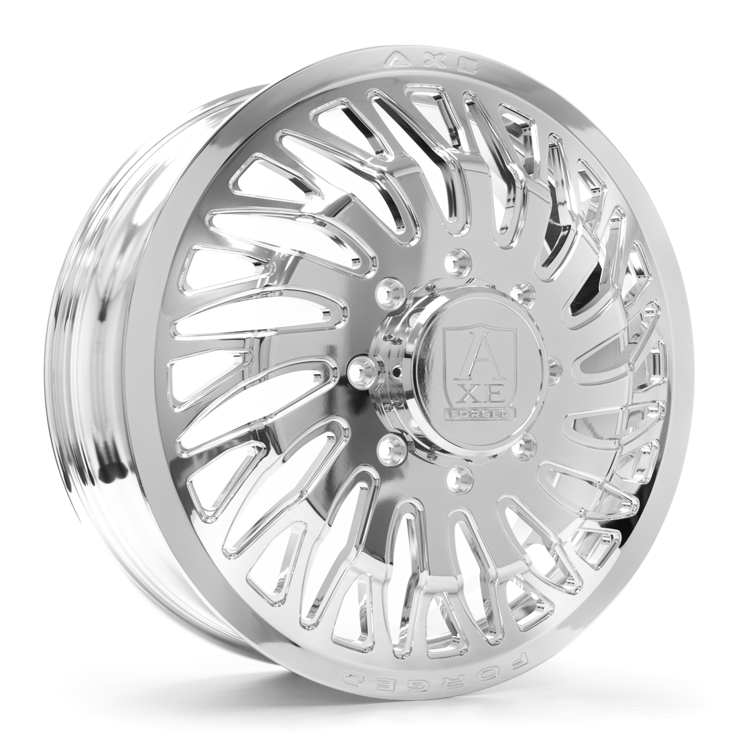 AXE AF10 DUALLY (front left) 22x8.25 -146 10x225 FULLY POLISHED