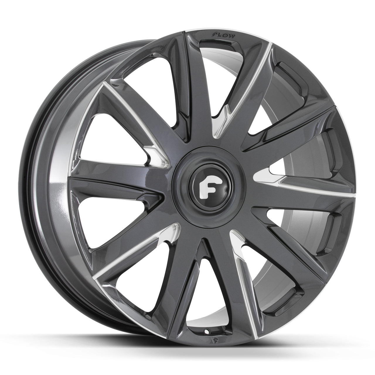 26x10 +20 6x139.7 Forgiato Flow 004 (Gunmetal & High Polish) - Wheels | Rims