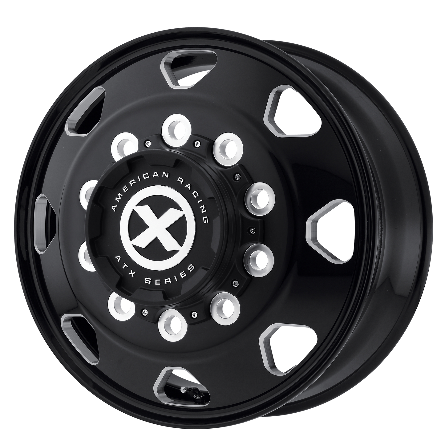Atx AO401 OCTANE - 22.5x10.5 10x285.75 SATIN BLACK & MILLED Wheel | AO401221010901