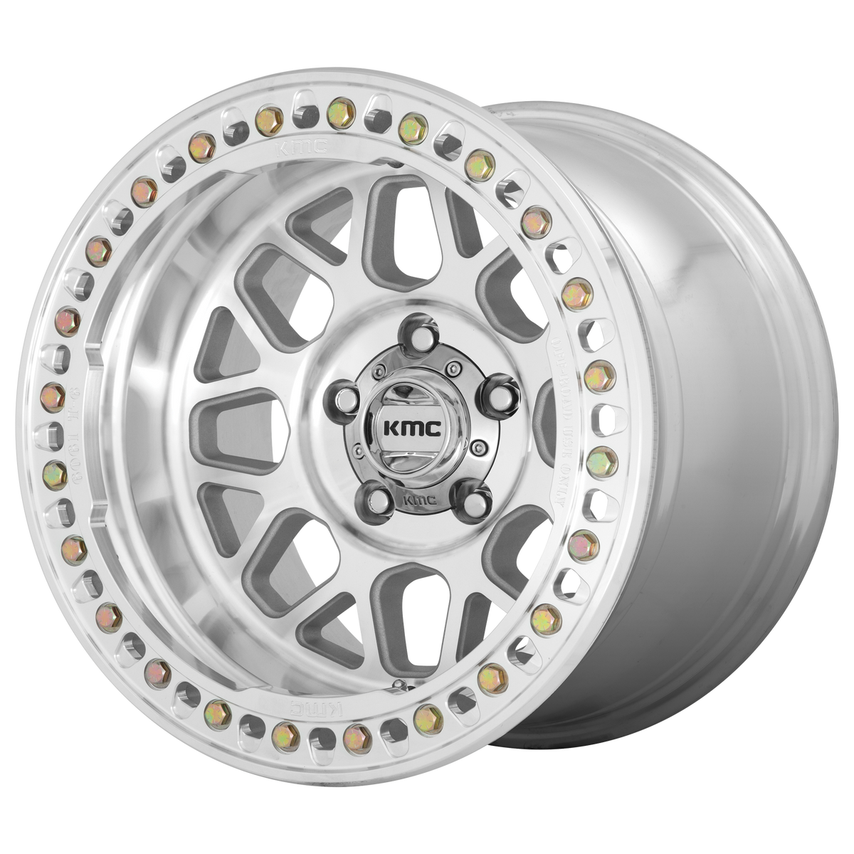 KMC KM235 GRENADE CRAWL BEADLOCK 18X9 -24 BLANK MACHINED