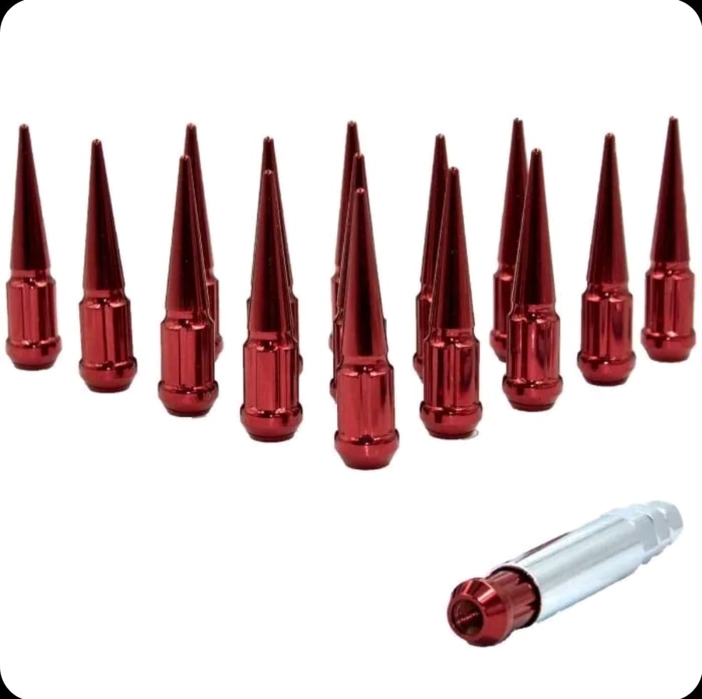 Spike Lugnuts Red Set