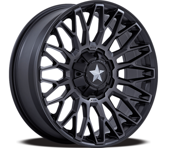 MSA OFFROAD WHEELS M50 CLUBBER 24x7 0 5x114.3 MATTE BLACK DDT