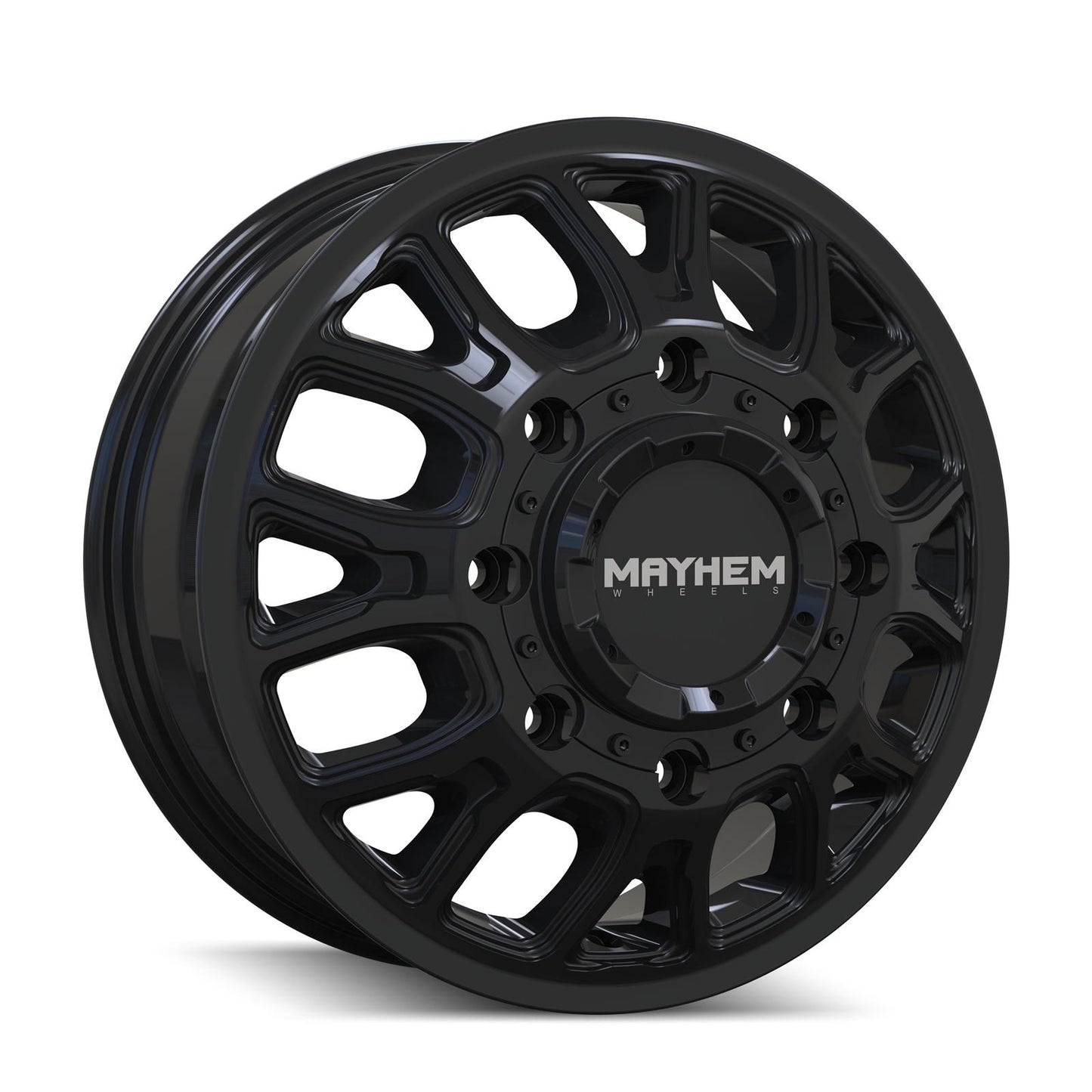 MAYHEM COGENT DUALLY 8107D 17X6.5 125 8x200 GLOSS BLACK