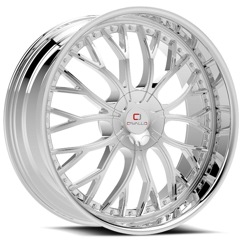 CAVALLO CLV-33 22X8.5 38 5X108/5X114.3 CHROME