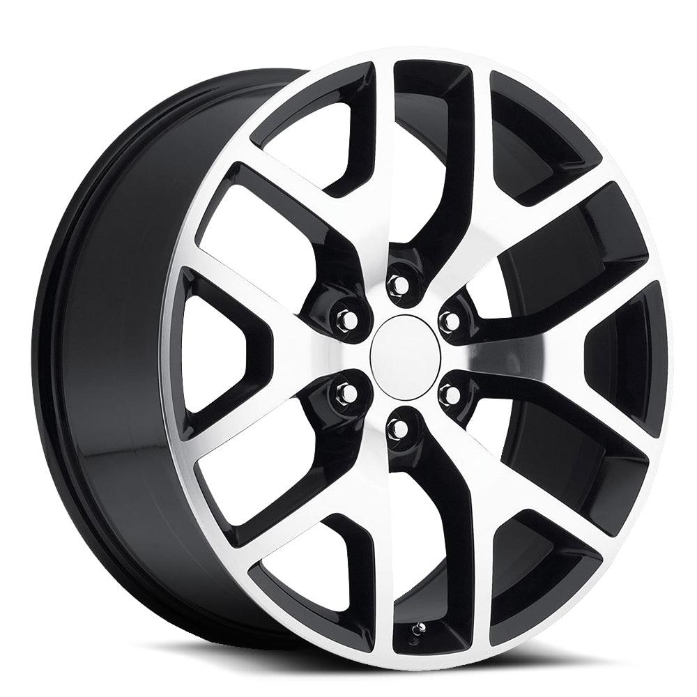 O.E. REVOLUTION G-04 26X10 31 6X139.7 GLOSS BLACK & MACHINED