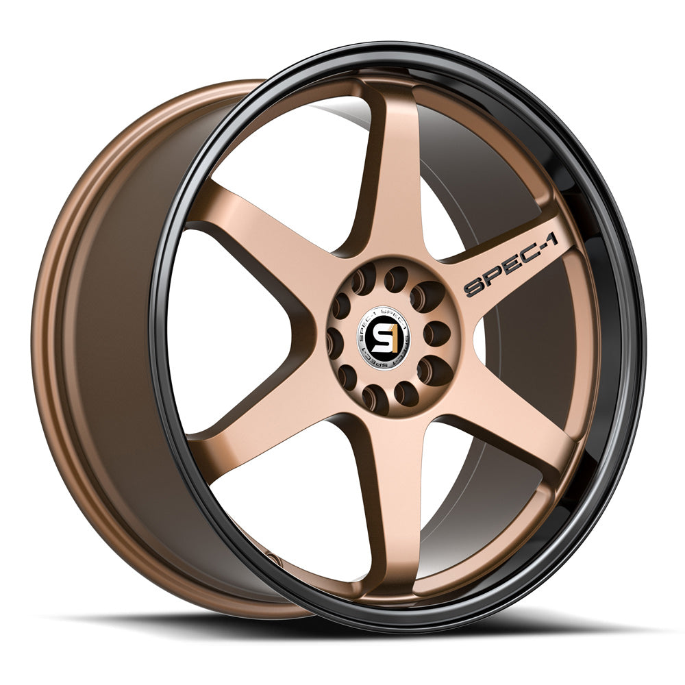 Spec-1 SPT-33 18x10.5 20 Blank 4x/5x Matte Bronze & Black Lip SPT-3318105BL20MZBL