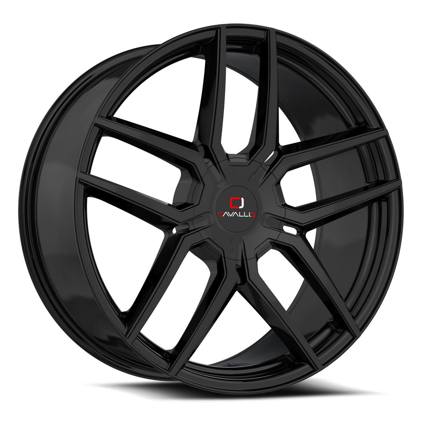 CAVALLO CLV-55 20X8.5 35 5X112/5X114.3 GLOSS BLACK