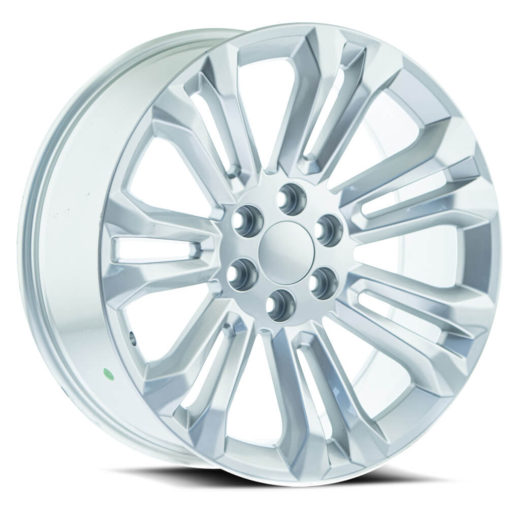 O.E. REVOLUTION 158 22X9 24 6X139.7 SILVER & MACHINED