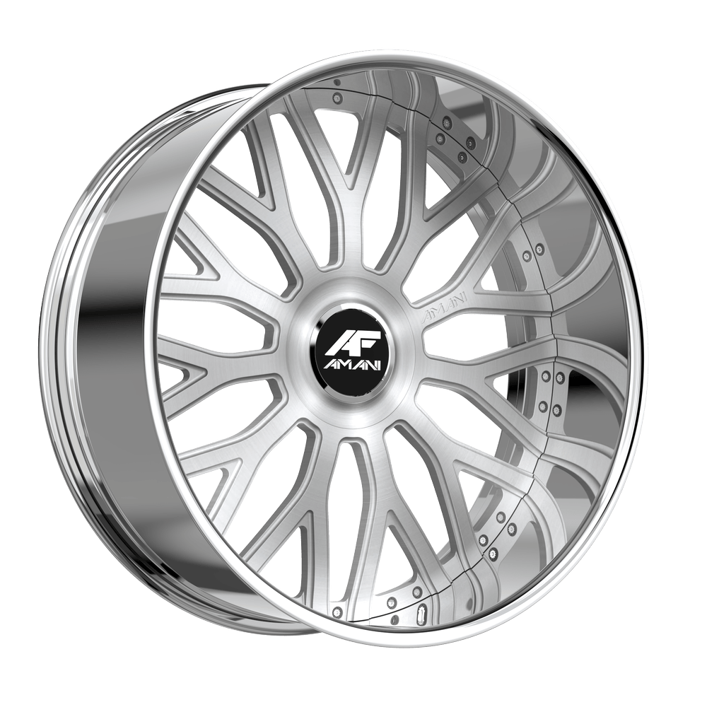 Amani Sorleno 28x10 15 6x135/6x139.7 Brush Center Chrome Lip SOR281045786R15BCX-A