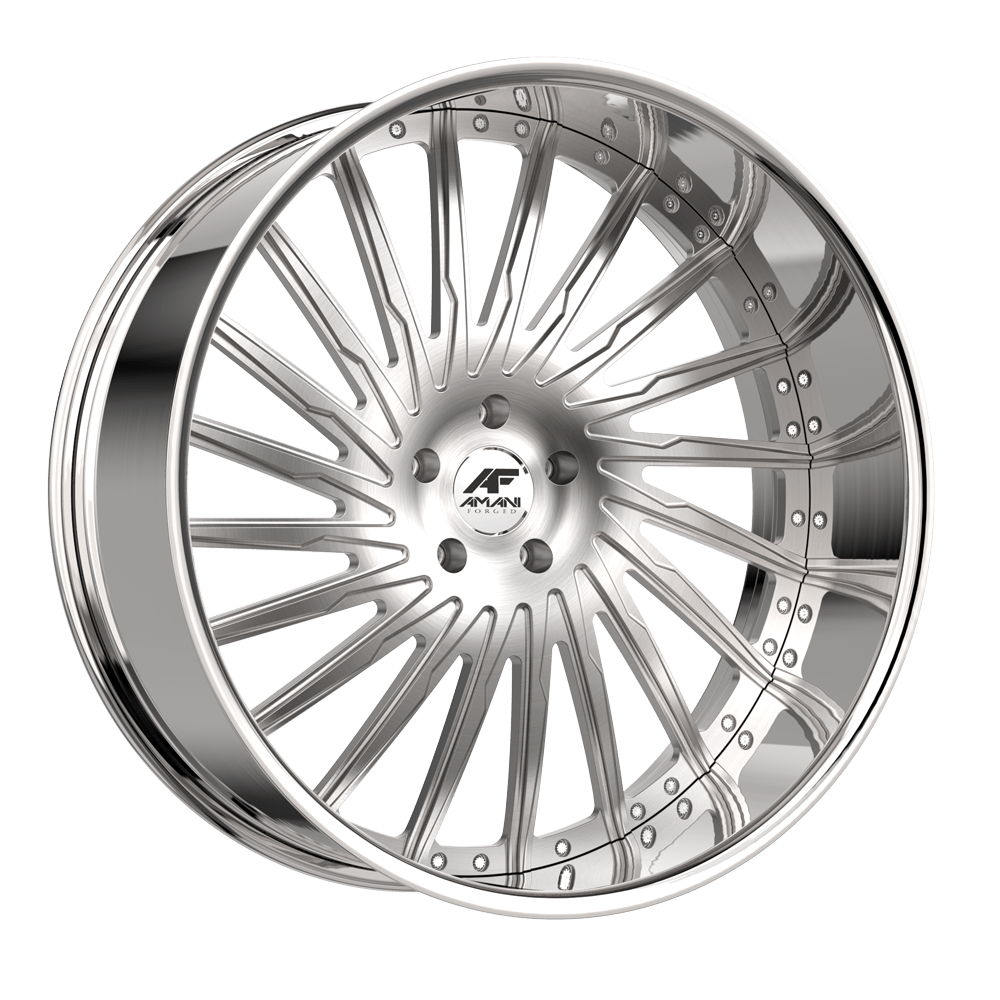 Amani Cultura 22x9 / 10 15 / 20 Pocketed Blank 5x Brush Center Chrome Lip CUL2291035PBFRBCR