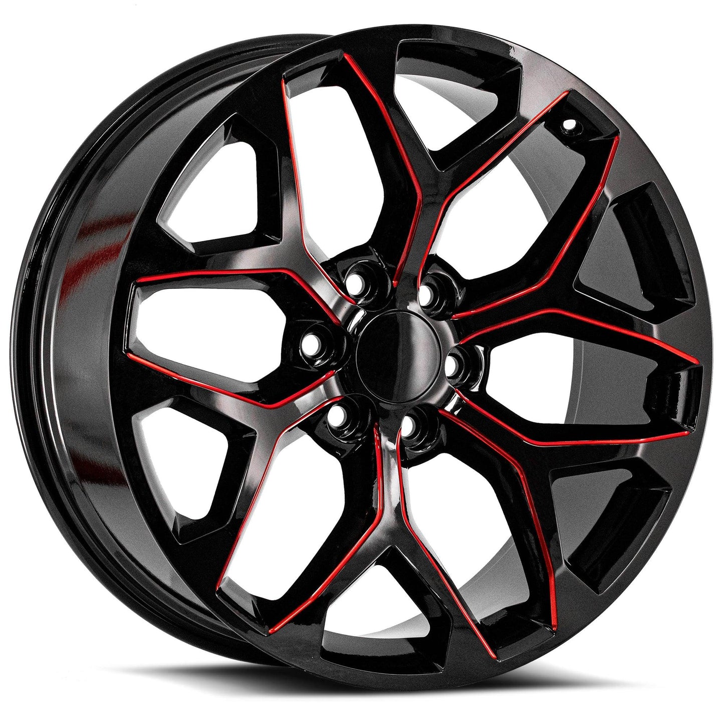 O.E. REVOLUTION G-09 26X10 31 6X139.7 GLOSS BLACK & RED MILLED