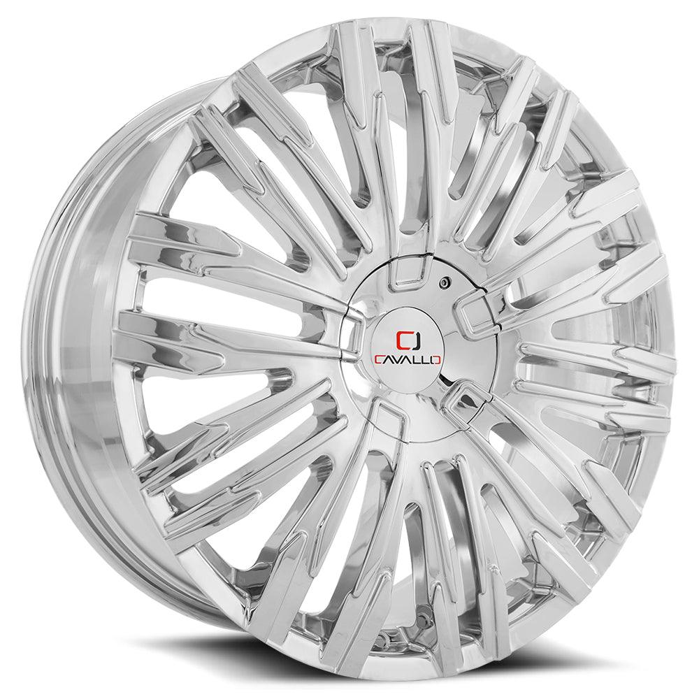 CAVALLO CLV-28 22X9.5 15 5X115/5X139.7 CHROME
