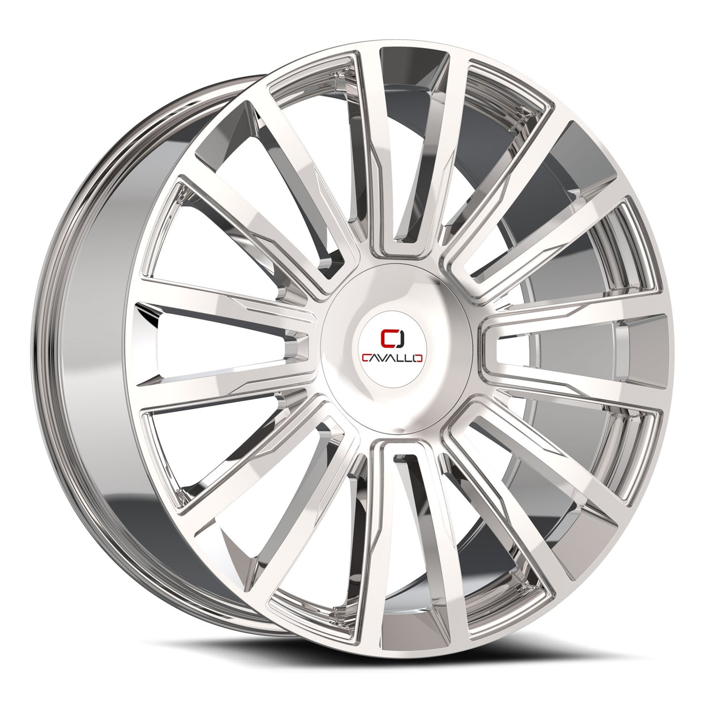 Cavallo CLV-47 22x9.5 15 Blank 5x/6x Nano Chrome CLV-472295BLANK+15NC