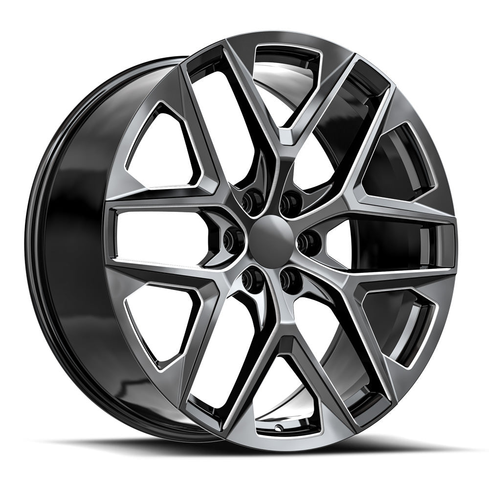 O.E. REVOLUTION C-39 24X10 31 6X139.7 GLOSS BLACK & MILLED