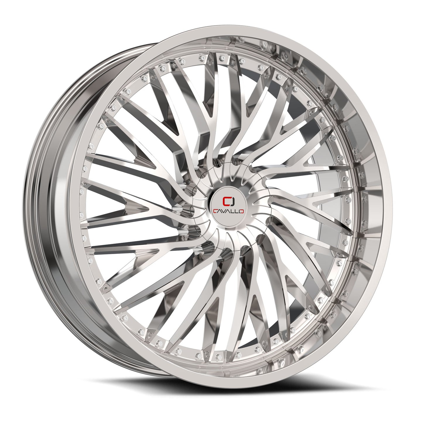 Cavallo CLV-43 22x8.5 38 5x114.3/5x120 Nano Chrome CLV-43228551143120+38NC