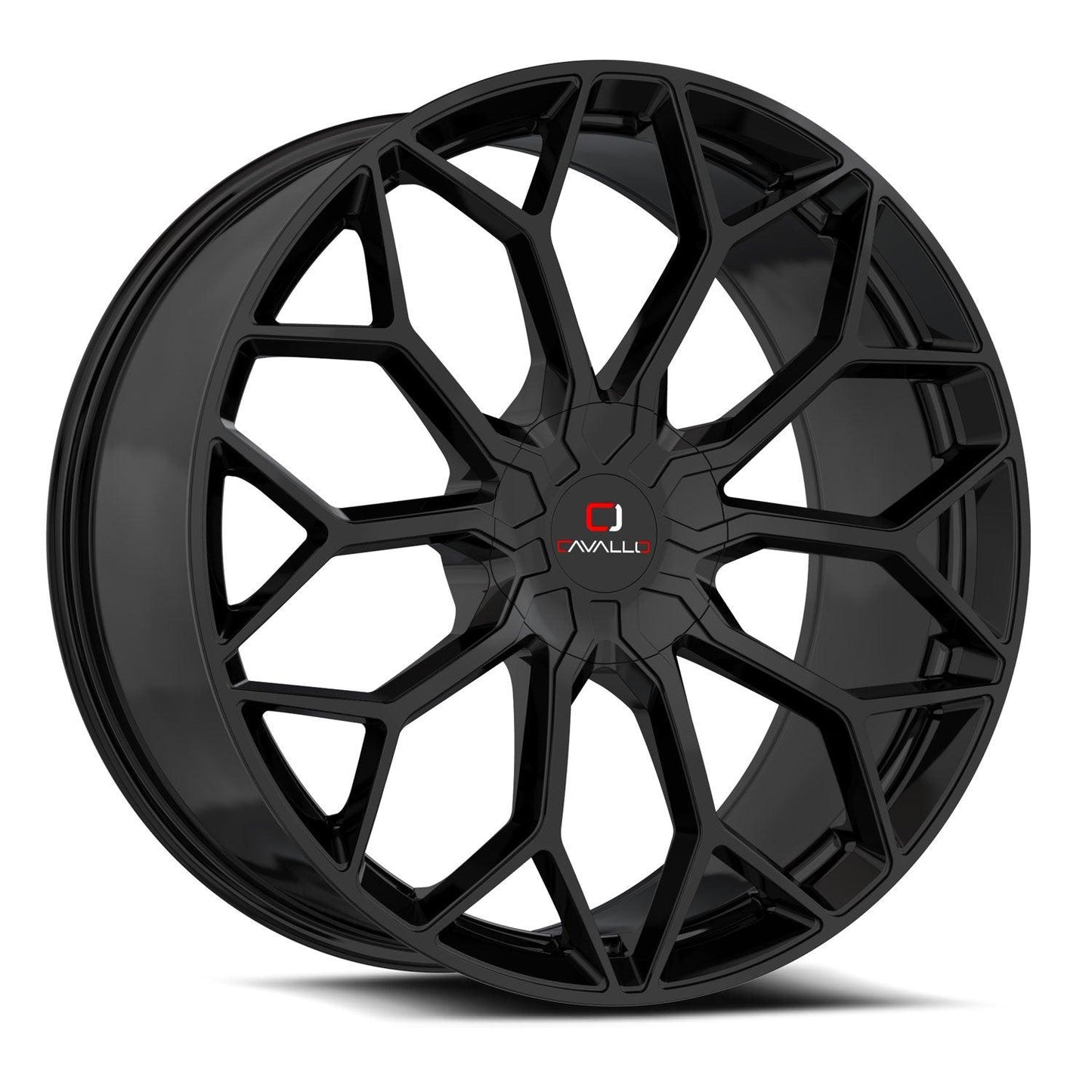 CAVALLO CLV-44 24X9 25 6X135/6X139.7 GLOSS BLACK