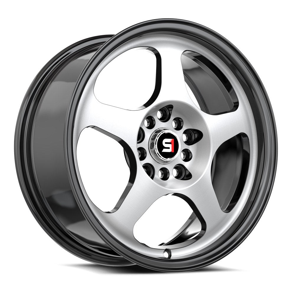 Spec-1 SPT-36 16x7 30 4x100/4x114.3 Gloss Black & Machined SPT-36167930BM