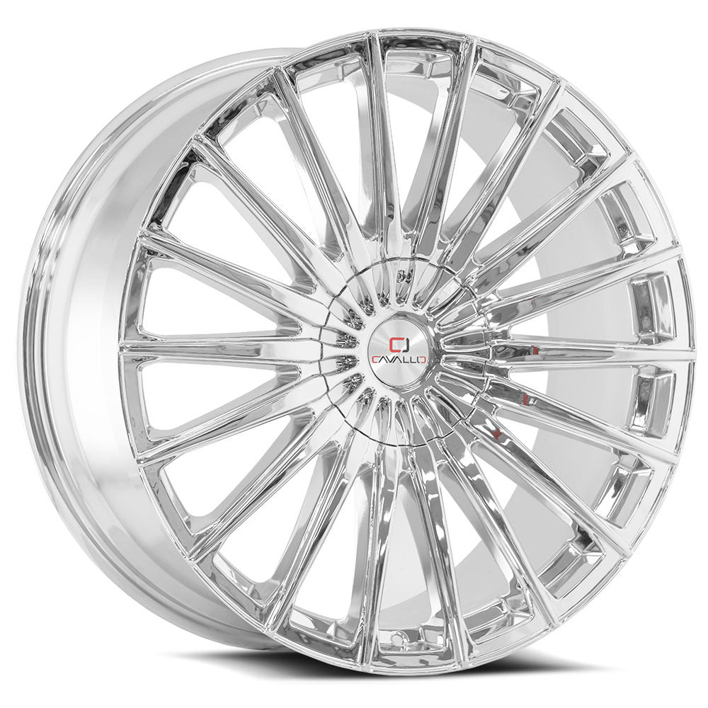 Cavallo CLV-34 20x8.5 35 5x108/5x114.3 Nano Chrome CLV-34208551081143+35NC