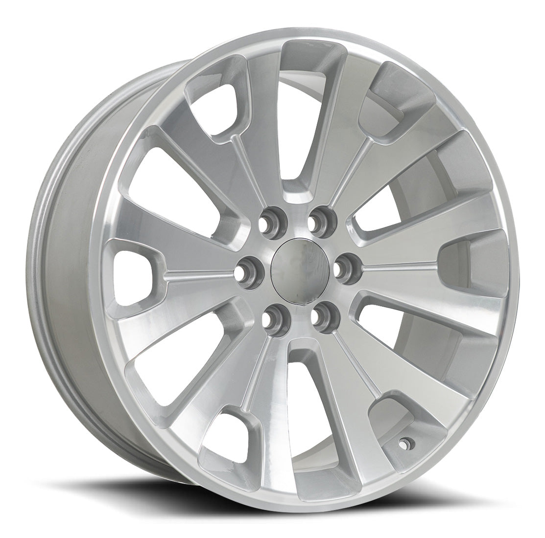 O.E. REVOLUTION G-12 22X9 31 6X139.7 SILVER & MACHINED