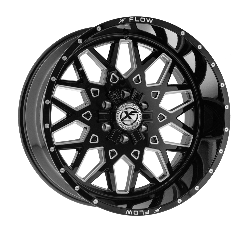 XFX Flow XFX-307 24x14 -76 5x127/5x139.7 Gloss Black & Milled XFX-307241451271397-76BMW