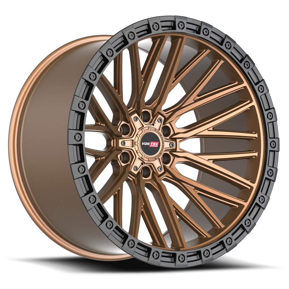 Vortek VRT-608 20x10 -12 6x135/6x139.7 Matte Bronze With Black Bead Ring 608201057-12MZBR