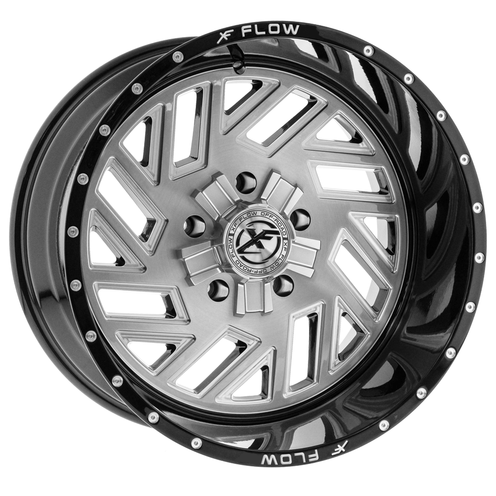 XFX Flow XFX-304 26x14 -76 5x127/5x139.7 Brushed & Milled With Black Lip XFX-N-304261451271397-76GBBRMW