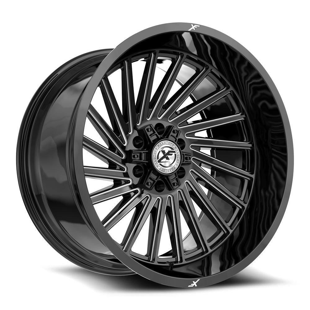 XF Off-Road XF-239 20x10 -24 5x127/5x139.7 Gloss Black & Milled XF-239201051271397-24GBM